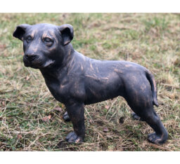 Larae Effect Staffordshire Bull Terrier Puppy Dog Garden Ornament