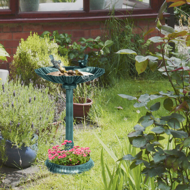 Plastic Stake Birdbath