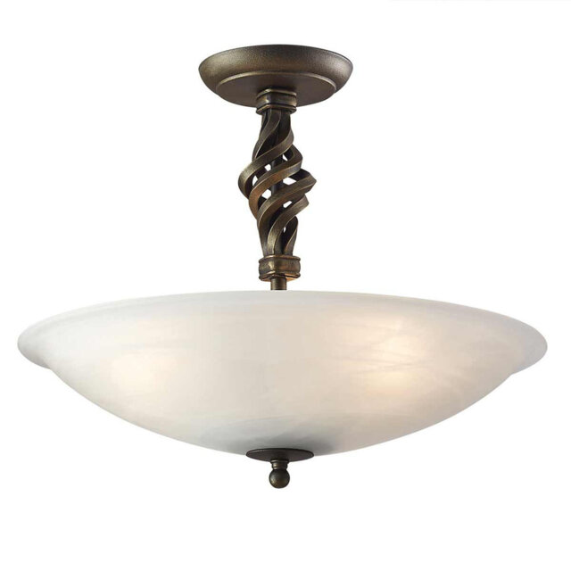 Sackler Glass Semi Flush Mount