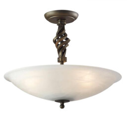 Sackler Glass Semi Flush Mount