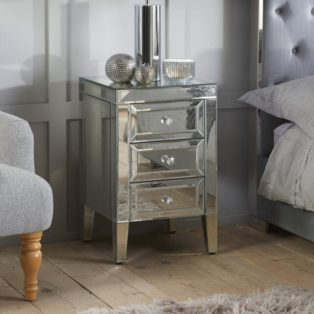 Norristown 3 Drawer Bedside Table