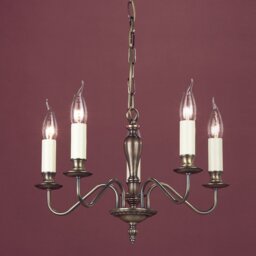 Nottingham 5 - Light Candle Style Chandelier