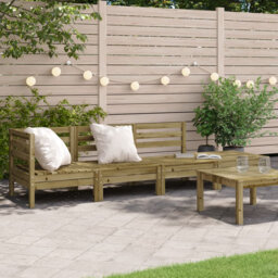 House of Hampton Garden Sofa 4-Seater Impregnated Wood Pine