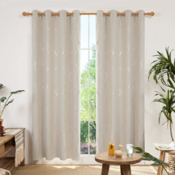 Seligman Wave Foil Printed Room Darkening Thermal Curtains