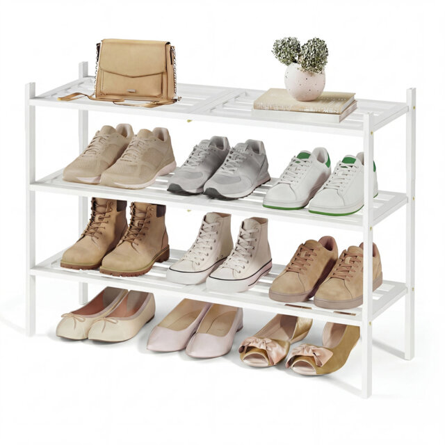 Borehamwood 16 Pair Stackable Shoe Rack