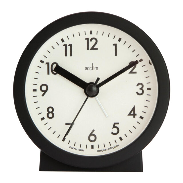 Acctim Gaby Small Analogue Contemporary Beside Alarm Clock