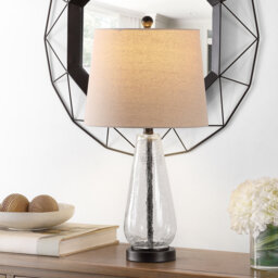 Naila 64.77cm Clear Crackled Glass Table Lamp