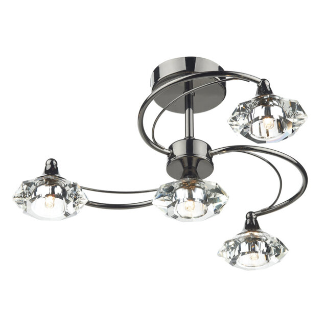 Greenhaw Glass Semi Flush Mount