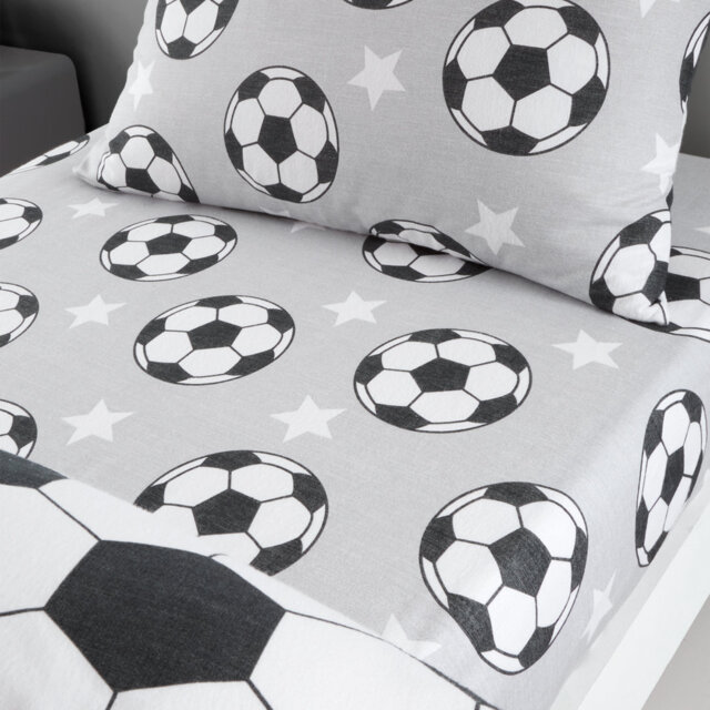 Brushed Cotton Football Stars Fitted Sheet