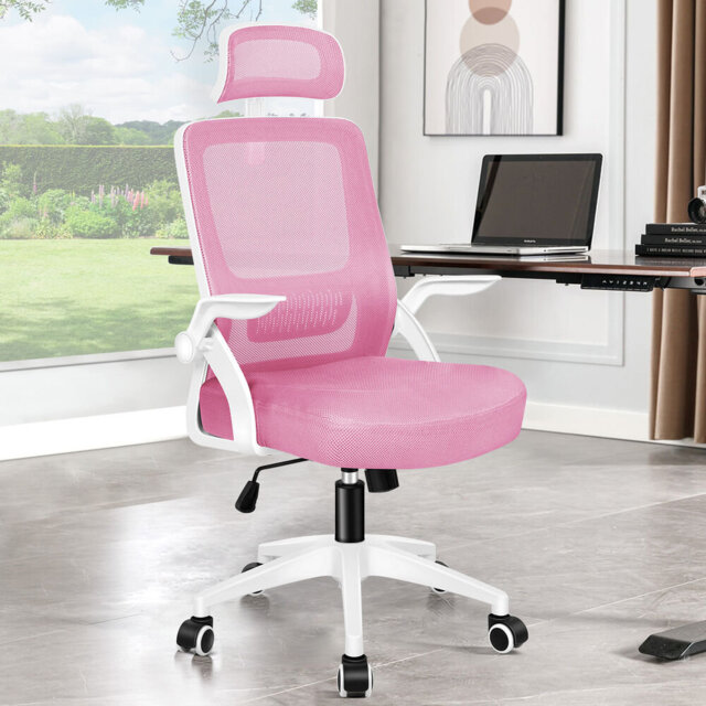 Mesh Office Chair Ergonomic Gas Lift Swivel Tilt Computer Gaming