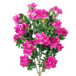 Faux Flowering Tree in Metal Planter
