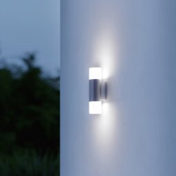LED Outdoor Wall Light L 910 Anthracite No Sensor Up-/Downlight