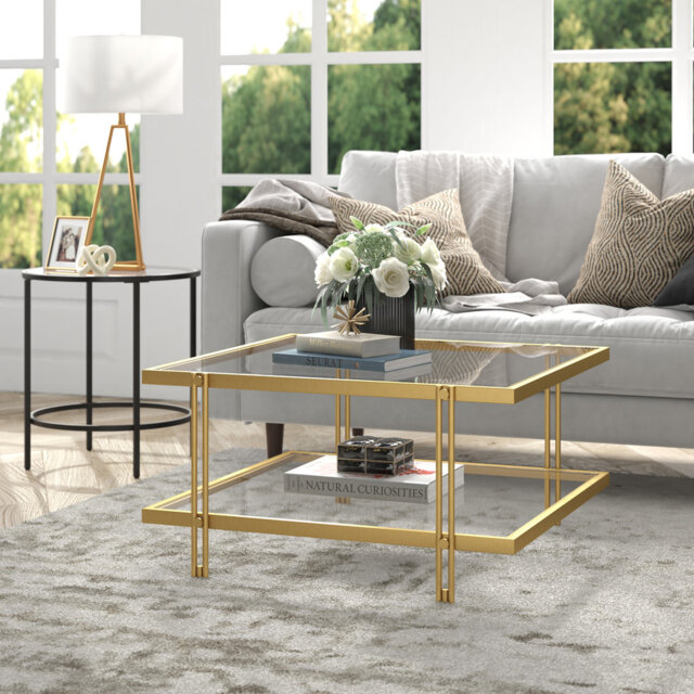 Inez Four Leg Coffee Table with Storage