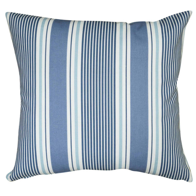 Striped Blue Cushion