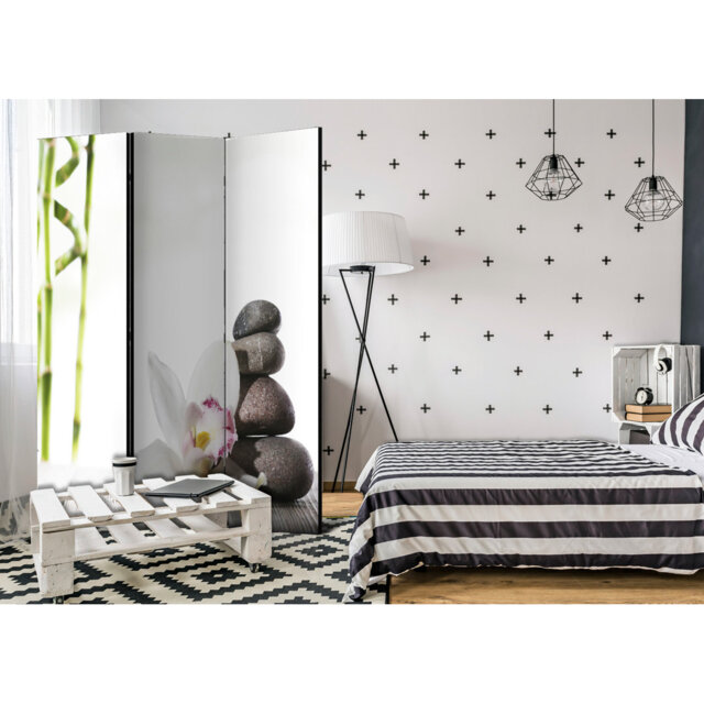 135cm W x 172cm H 3 - Panel Acoustic Room Divider Folding Room Divider