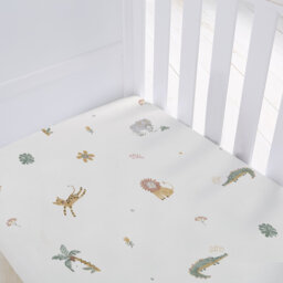 Silentnight Safe Nights Safari Cotton Cot Fitted Sheet