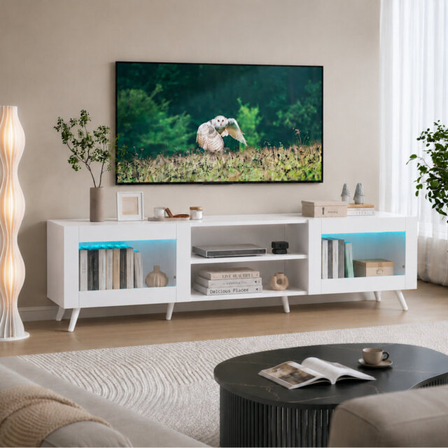 "Agnon TV Stand with Storage and Cable Management, Media Unit for TVs up to 75"""