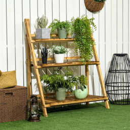 Solid Wood Plant Stand 3 Tier
