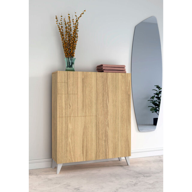 16 Pair Shoe Storage Cabinet