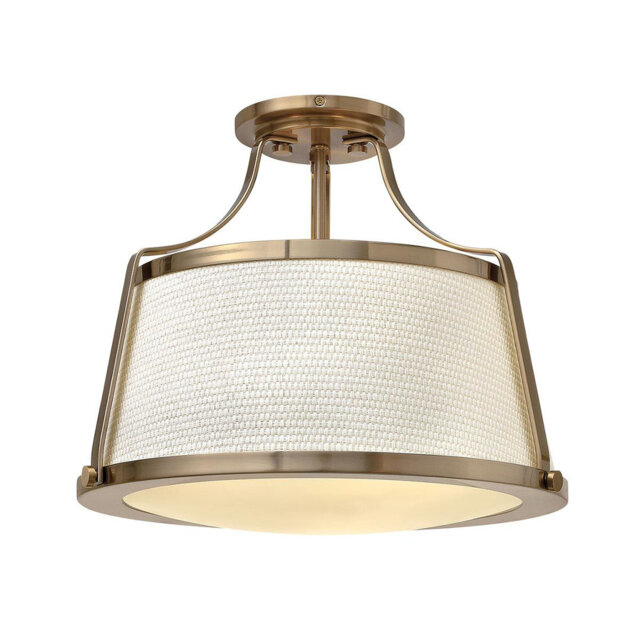 Barryknoll Fabric Semi Flush Mount