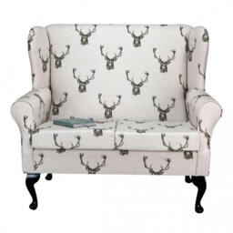 120Cm Round Arm Loveseat