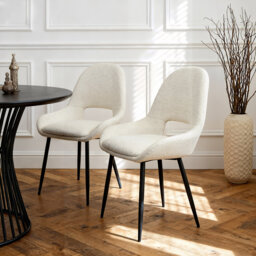 49cm H Upholstered Metal Upholstered Back Accent