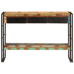 Gambill 110cm Solid Wood Top Console Table