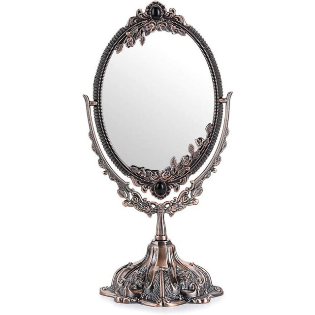 Vintage Oval Double Sided Rotatable Dressing Mirror