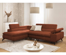 Bonnie 4 Seater Chenille Corner Sofa with Storage