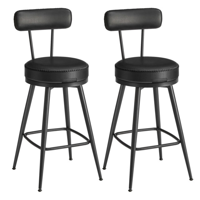360Â° Swivel Bar Stools Set Of 2
