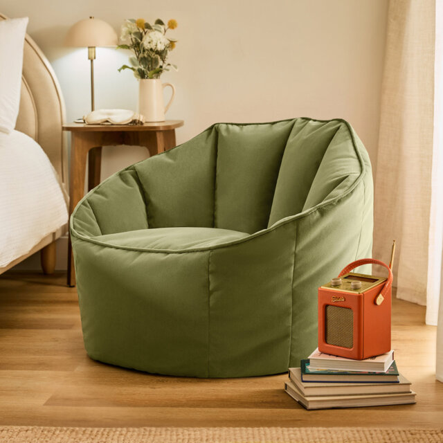 Sirena Velvet Bean Bag Chair