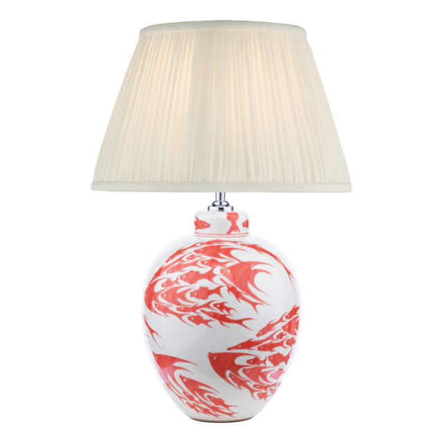 Simone Ceramic Table Lamp Fish Pattern Base Only