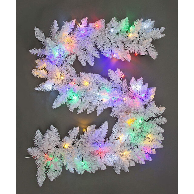 Faux Lighted PVC 78.74cm Christmas Wreath