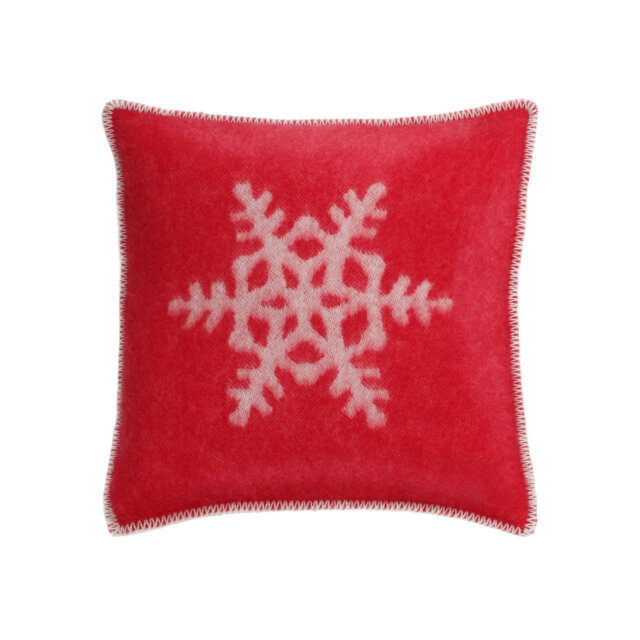Snowflake Wool Cushion Cover