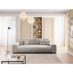 Sleeper Sofa Bed Mollis with storage in Jumbo Cord Fabric with comfortable seat