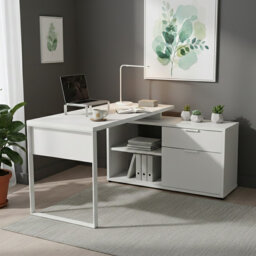 Draylen L-Shaped Writing Desk