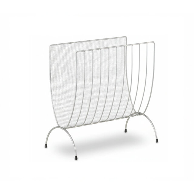 Modern Metal Mesh Freestanding Newspaper & Magazine Rack