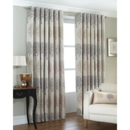 Jacquard Tree Eyelet Curtains