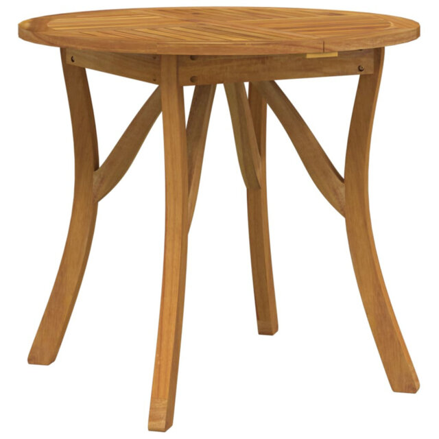 Cormarion Round Acacia Solid Wood Outdoor Dining Table