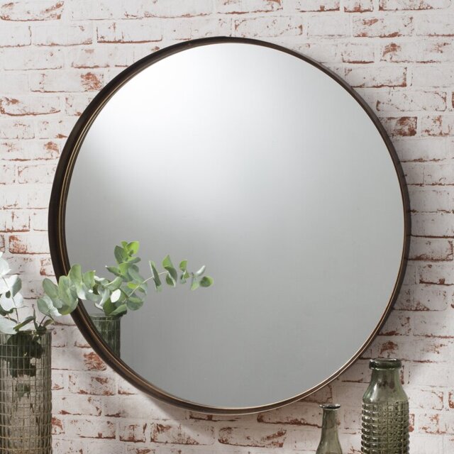 Christensen Metal Flat Wall Mirror