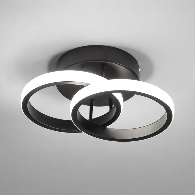 Verbrande 2-Light 25cm LED Integrated Semi Flush Mount