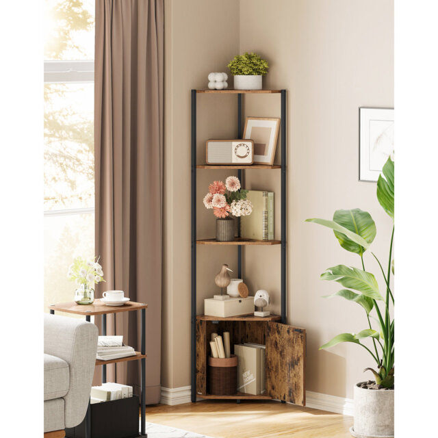 Corner Shelf With Storage, Corner Storage Cabinet