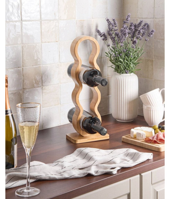 Wine Rack CERISE Bamboo Light Brown