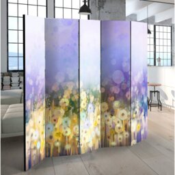 Painted Meadow Room Divider