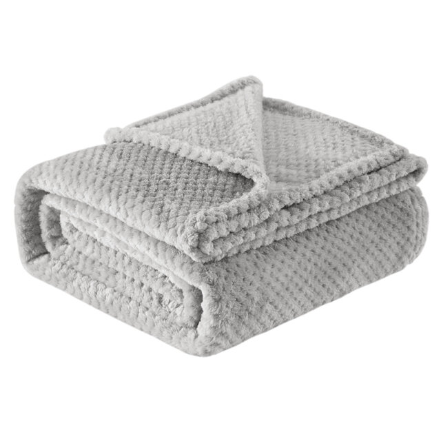 Baby Blanket For Boys Girls Newborn, Waffle Blanket For Couch Sofa Bed Crib Stroller, Soft Fluffy Cozy Microfiber Fleece Throw Blanket For All Season,