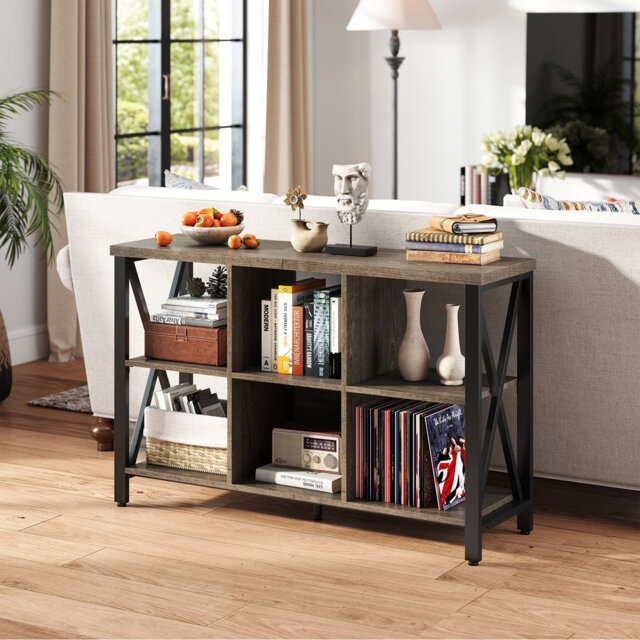 76cm H x 120cm W Metal Cube Bookcase