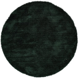 Handmade Cozy rug in dark green