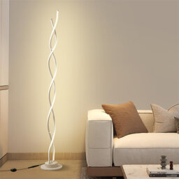 Floor Lamp,LED Floor Lamps For Living Room,3 Color Temperature & 5 Brightness Levels Standing Lamp,55''  Lamps For Living Room With Remote Control And