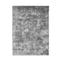 Weikhard Solid Colour 80cm X 150cm Silver Area Rug