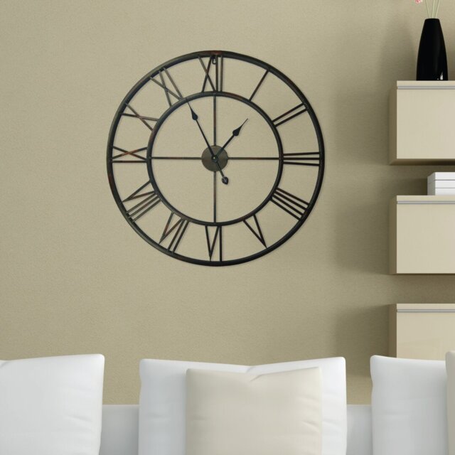 Greig Vintage Roman Iron Wall Clock